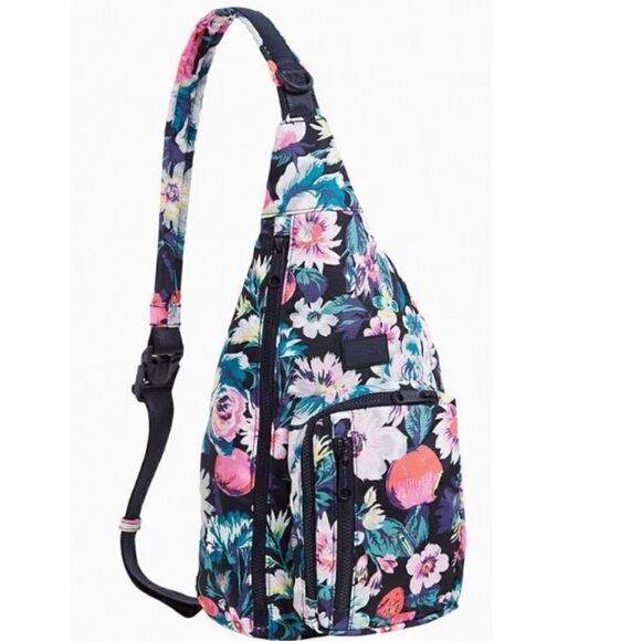 Vera Bradley Reactive SLING BACKPACK in Garden Fruit Picnic/ NWOT